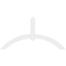 Ekena Millwork Archdale Architectural Grade PVC Gable Bracket, 60"W x 30"H x 2"D x 4"F, 12/12 Pitch GBP060X30X0204ARC00 - alternate 5